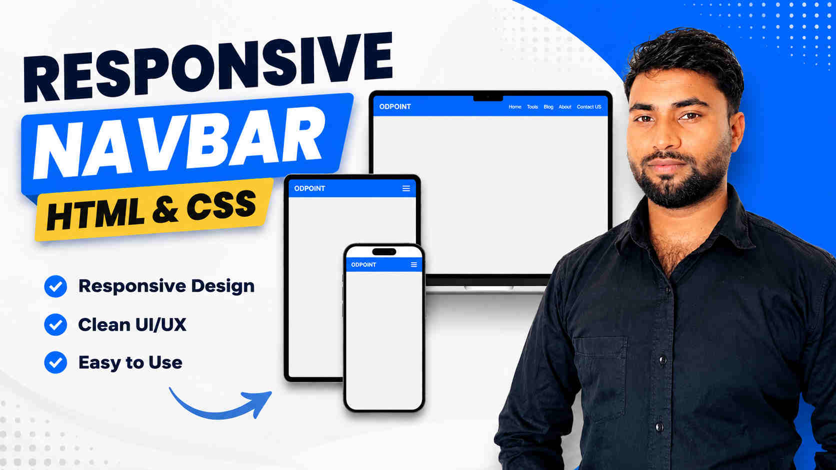How to Design A Responsive Navigation Bar Using HTML And CSS (Navigation Bar -01)