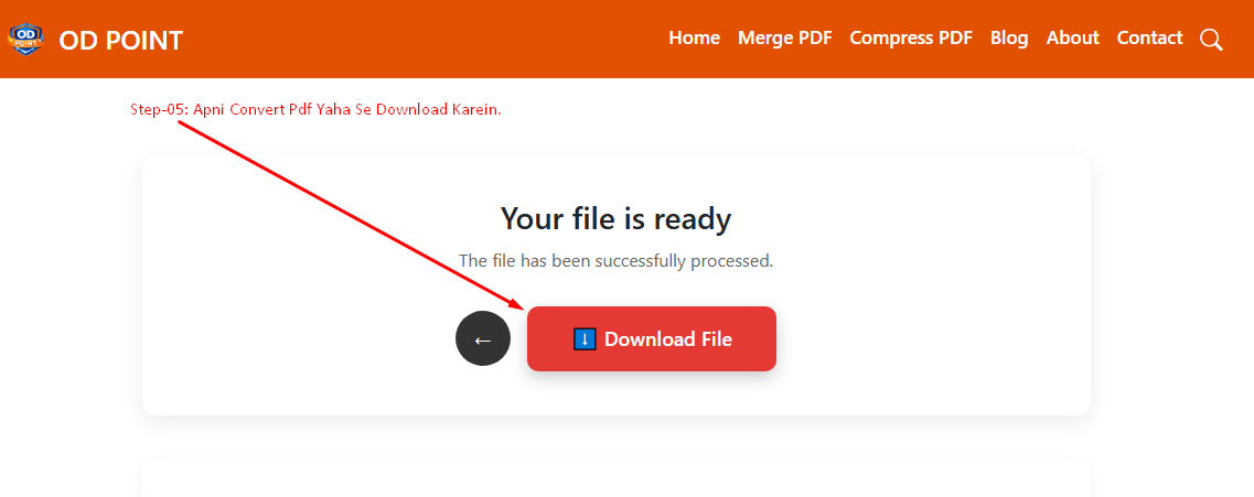 Step 5 Download Your PDF Converter File